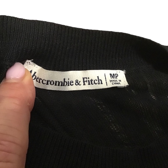 NEW Abercrombie & Fitch Short-Sleeve Maxi Sweater Dress Medium Petite - Picture 6 of 6